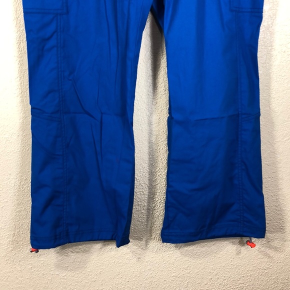 Certainty Nurse Scrubs Pants Blue L Petite NWT Pull On Pockets - Picture 2 of 8